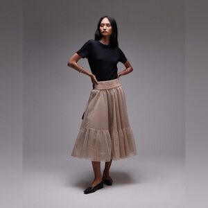 adidas Originals ballet tulle midi skirt in pink new